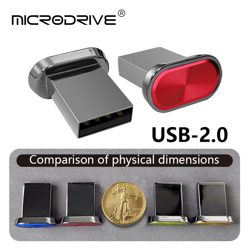 Super Mini clé USB étanche, clé USB, 64 Go, 32 Go, 16 Go, 8 Go, 4 Go, capacité réelle, clé USB