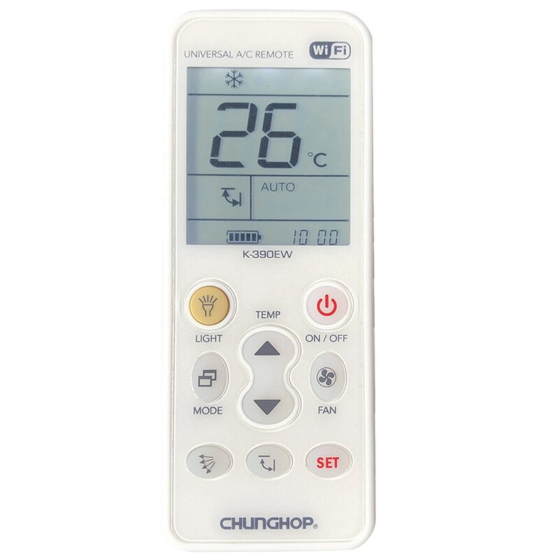 Chunghop K-390Ew Wifi Smart Universal Lcd Air Conditioner A/C Remote Control Controller Eu Plug