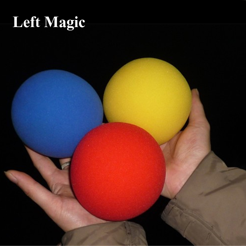 1 Pcs Grote Rode Magische Spons Bal (10Cm Diameter) goocheltrucs Zachte Bal Uitstekende Elasticiteit Klassieke Bal Straat Close Up Magic