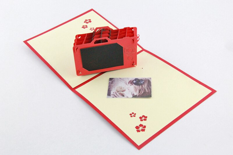 3D Vintage Camera Greeting Cards/ funny pop up card/