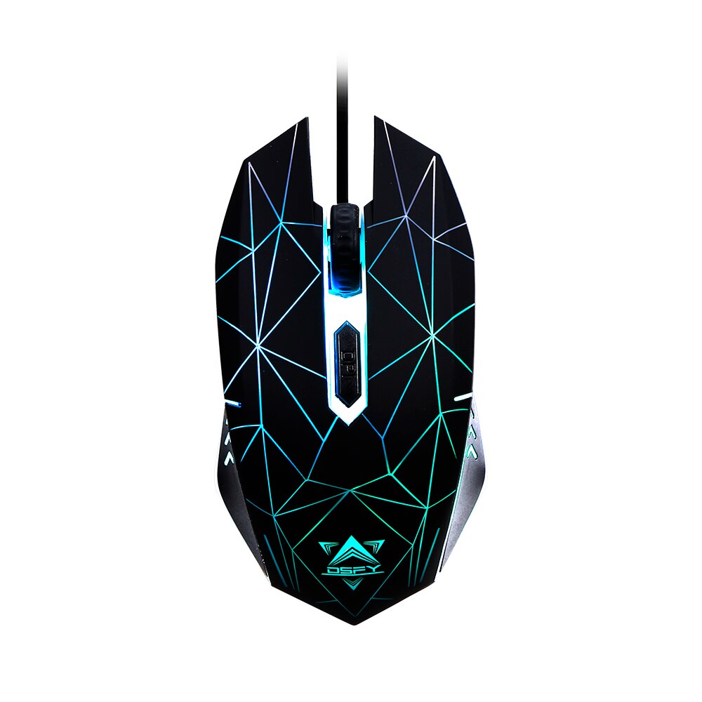 Gaming Keyboard Mouse Headset Set Three-color Backlight Wired Keyboard Colorful LED Breathing Light Mouse Gaming Headset Combo