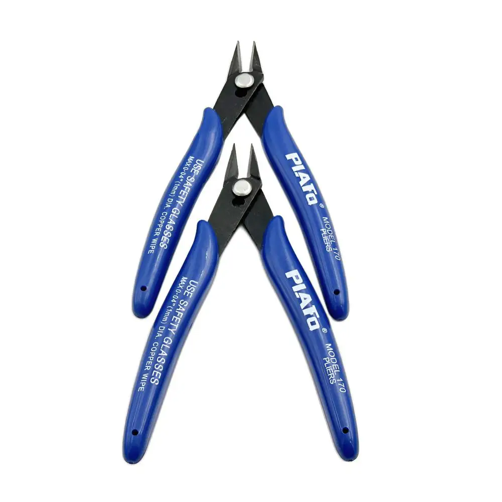 Alicate de aço carbono alicate diagonal cortadores de cabo de fio elétrico corte lateral alicate nivelado nipper stripper ferramentas manuais