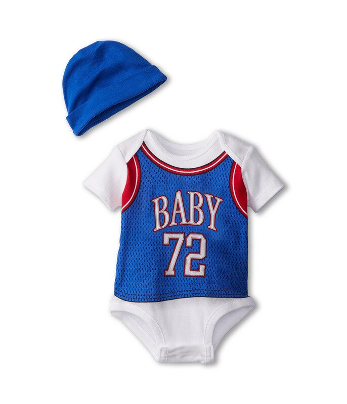 Tij Baby Boy Sport Outfits Basketbal Hoed Pakken Baseball Baby Rompertjes Kinderen Coach Kostuum Nummers Gedrukt 2 Stuks Body Suits: D / 6m