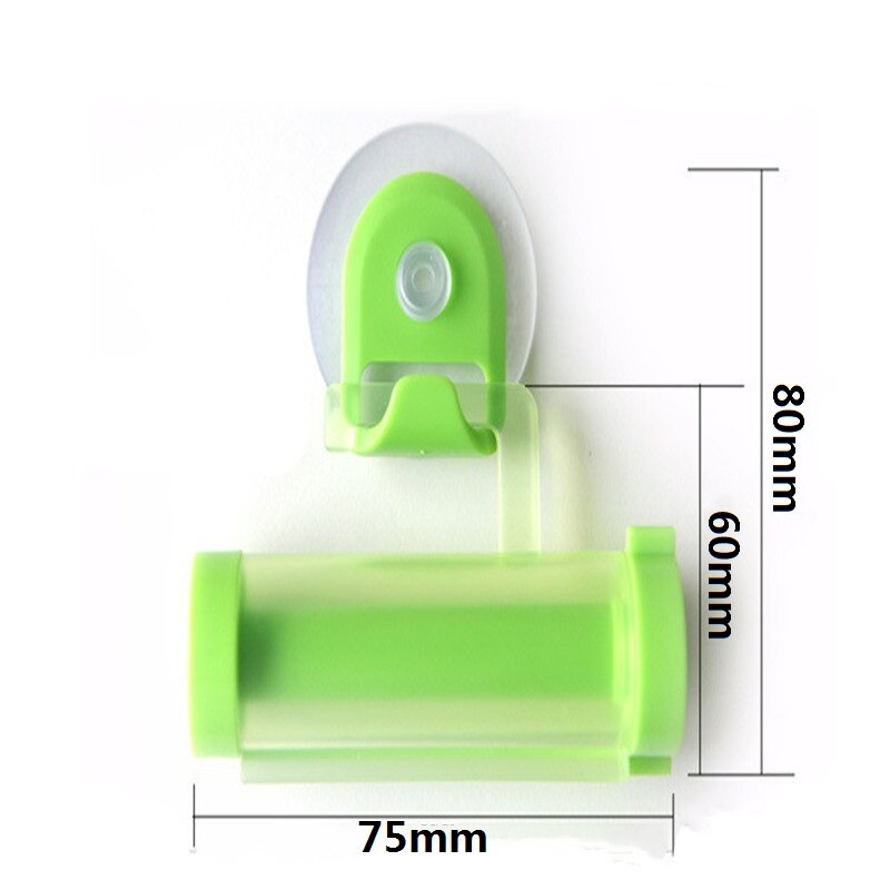 Plastic Rolling Tube Squeezer Toothpaste Dispenser Suction Cup Hook Toothpaste Squeezer Bathroom Accessories
