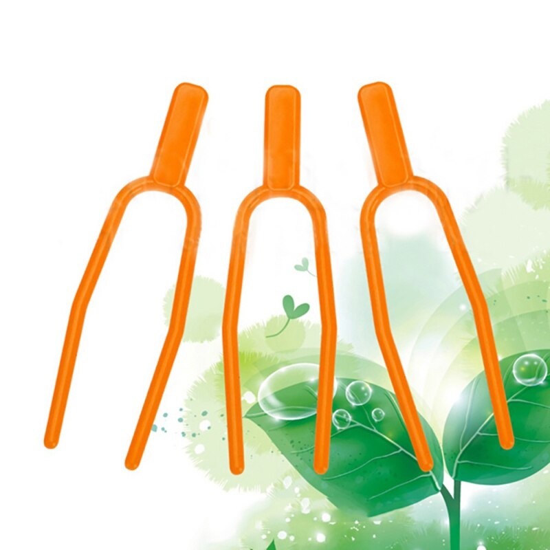 100Pc Nuttig Tuingereedschap Plastic Plant Clips Uitlopers Bevestiging Bevestiging Armatuur Klem Aardbei Vork Landbouw Clip