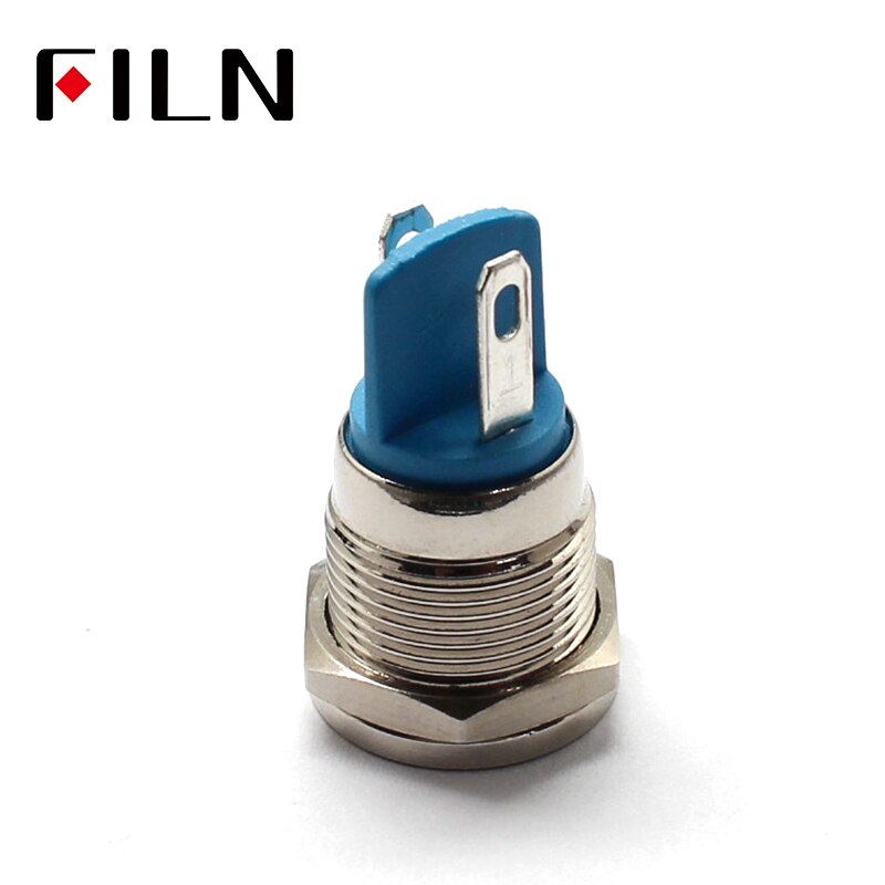 LED Metal Indicator Light 12mm Waterproof Signal Lamp 12V Red Yellow Green White Blue Pilot Seal Bulb