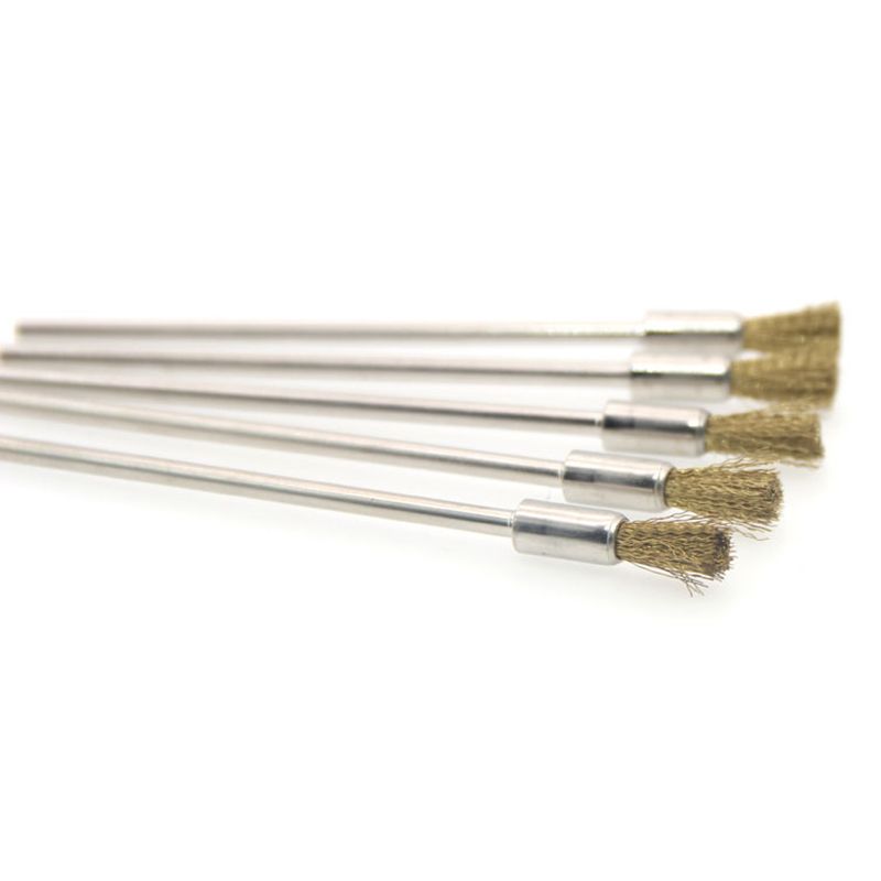 Stift Draht Pinsel 100mm Mit 3,0 Runde Lange Schaft, stahl Reinigung Ende Pinsel Dreh Werkzeug Stift Draht Pinsel Rost Farbe Entfernung ワイヤーブラシ