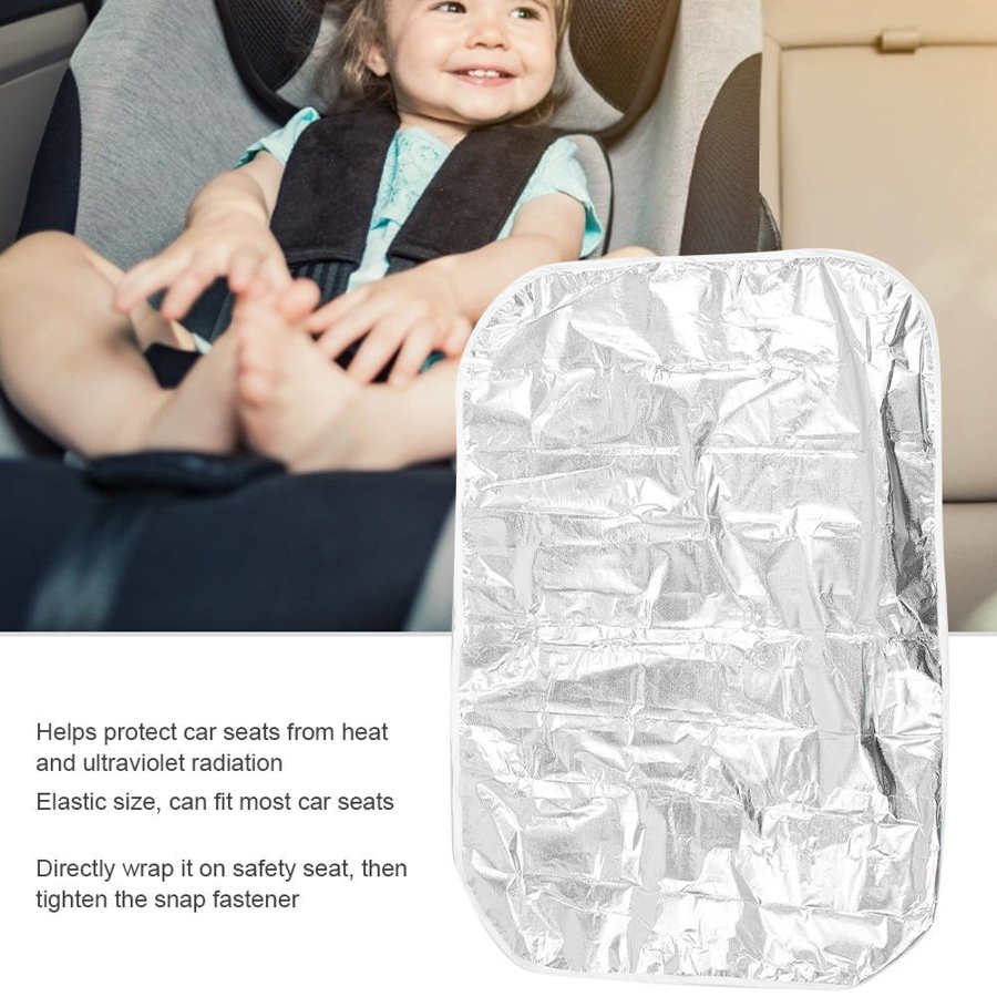 Børn bilsæde solskærmsdæksel barn varmeisolering uv blok bil sæder dække til børn