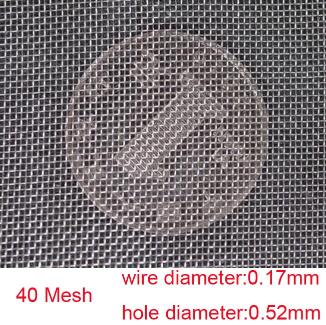 304 rustfritt stål netting matfilter metall nettfiltrering trådplate silfilter hjemmekjøkkensiler 300mm x 1000mm: 40 masker