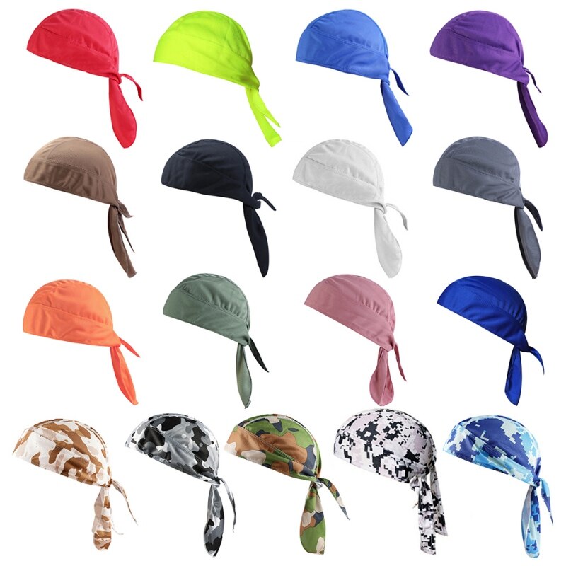 Cykling huvudbonader snabbtorr cykling mössa halsduk sommar män kör ridning bandana huvudduk pirat hatt huva huvudband