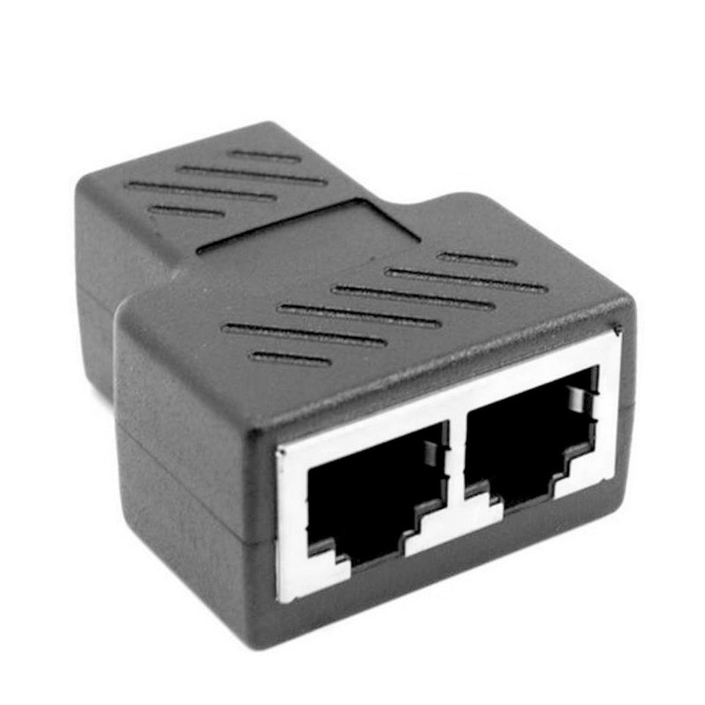 Praktische RJ45 Splitter Adapter Hafen Katze5/6 LAN Ethernet Kabel Hohe Leistung 1 zu 2 Möglichkeiten Dual Weiblich Schalt ONLENY