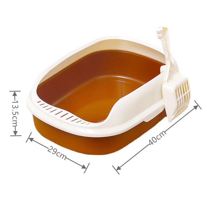 2pcs/Lot Dog Cat Litter Box+Sandbox Scoop Pet Products Cat Poop Tray Cleaning Box Toilet For Cats Pet Accessories