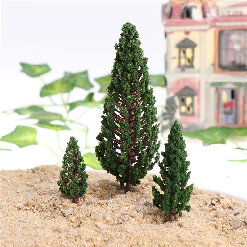 Bestoyard 10 Stuks Model Bomen Park Straat Diorama Landschap Layout Miniatuur Landschap Landschap