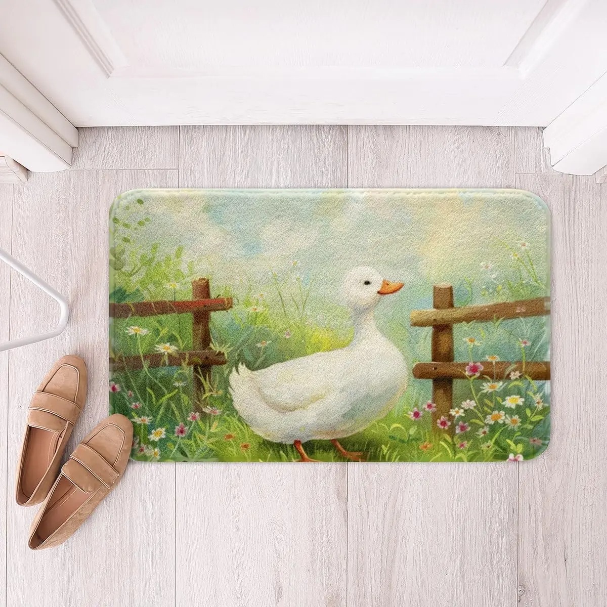 Vivid Cherry Bathroom Rug Delicious Fruits Pattern Entrance Floor Mat Bathroom Absorbent Foot Door Mat Decoration: 40x120cm / PURPLE