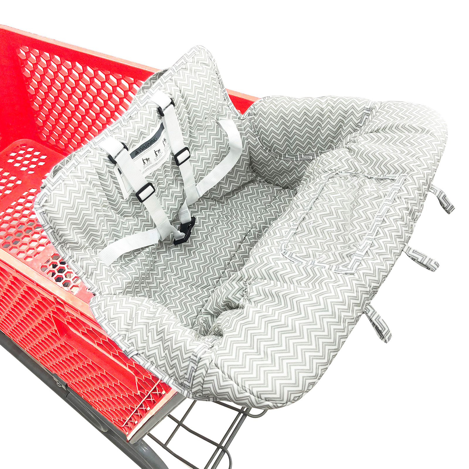 Funda 2 en 1 para carrito de la compra de bebé, funda para trona para niños, con cojín suave y grueso, Soporte transparente para teléfono para niños y niñas