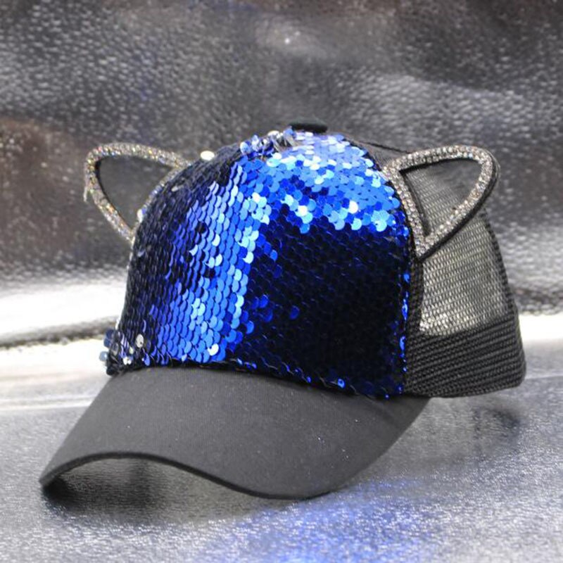 Casquette de Baseball à paillettes pour adultes et enfants, réglable H10,
