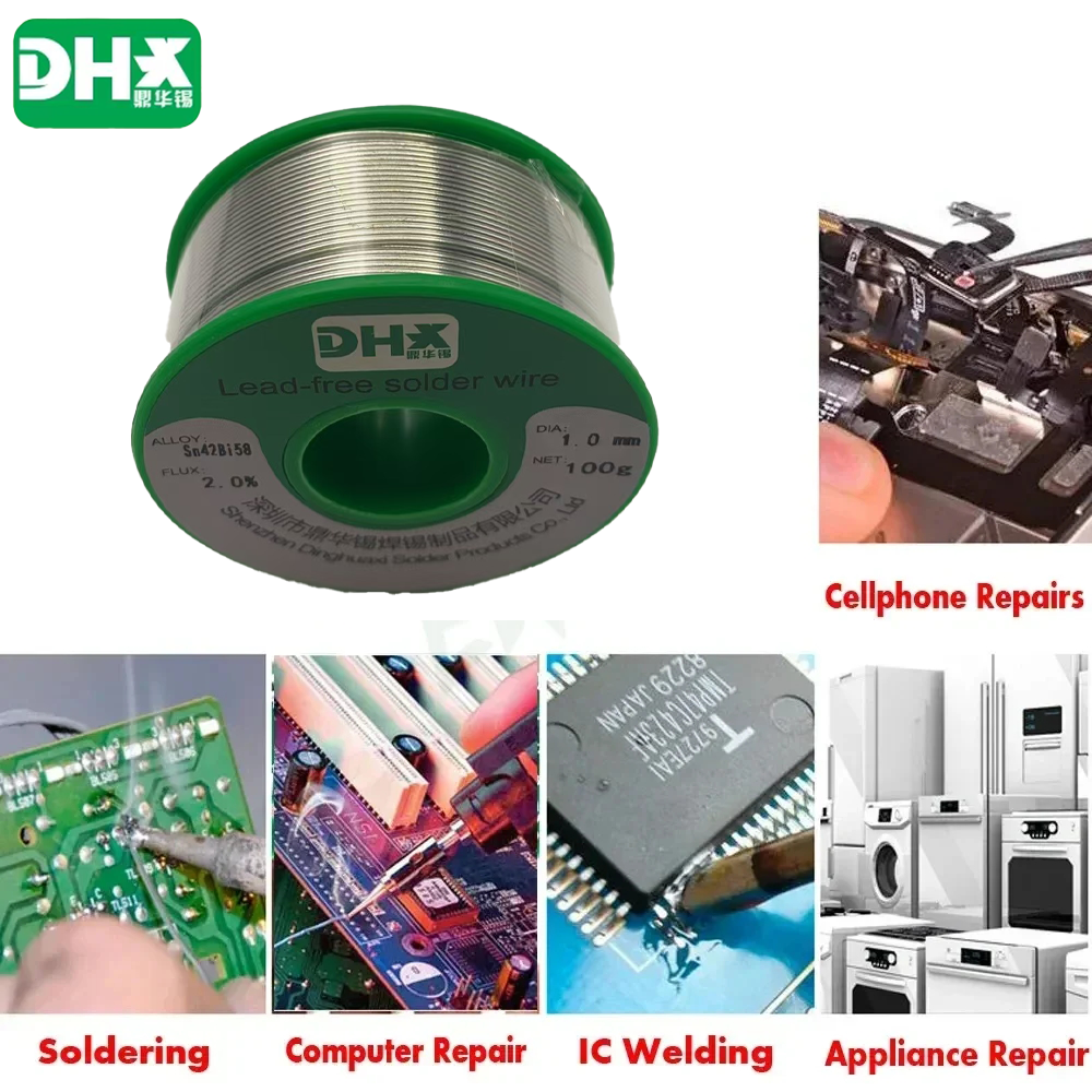 Blyfri lödtråd  sn42 bi 58 (138 lågtemperatur ) 0.5/0.6/0.8/1.0/1.2/1.5/2.0mm lödkolv