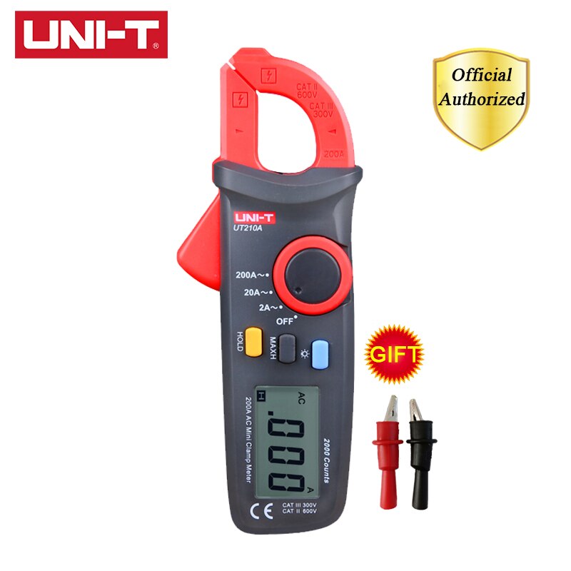 UNI-T UT210A UT210B UT210C UT210D UT210E True RMS Digital Clamp Meters AC/DC Capacitance Tester Non Contact Multimeter: UT210A