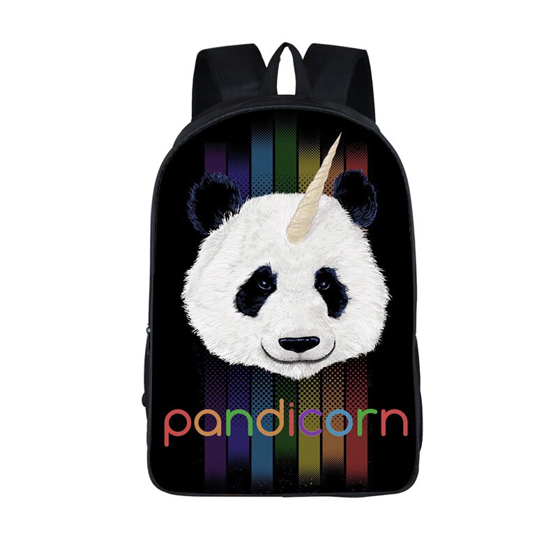 Sac à dos drôle Pandicorn pour les adolescentes dessin animé Panda licorne enfants sacs d'école sacs à dos enfants livre sac meilleur: 16 panda30