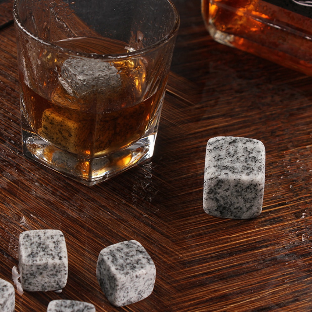 Keuken Gereedschap 6 Stuks Grijs Wiskey Ijs Wijn Steen Drank Chilling Rocks Voor Whisky En Andere Dranken Bar Koelers Tool