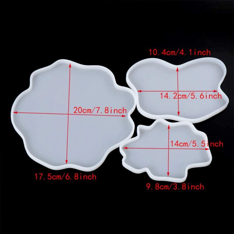 Diy Coaster Siliconen Mal Epoxy Hars Gieten Mallen Voor Diy Maken Hars, Beton, Cement, Home Decoratie