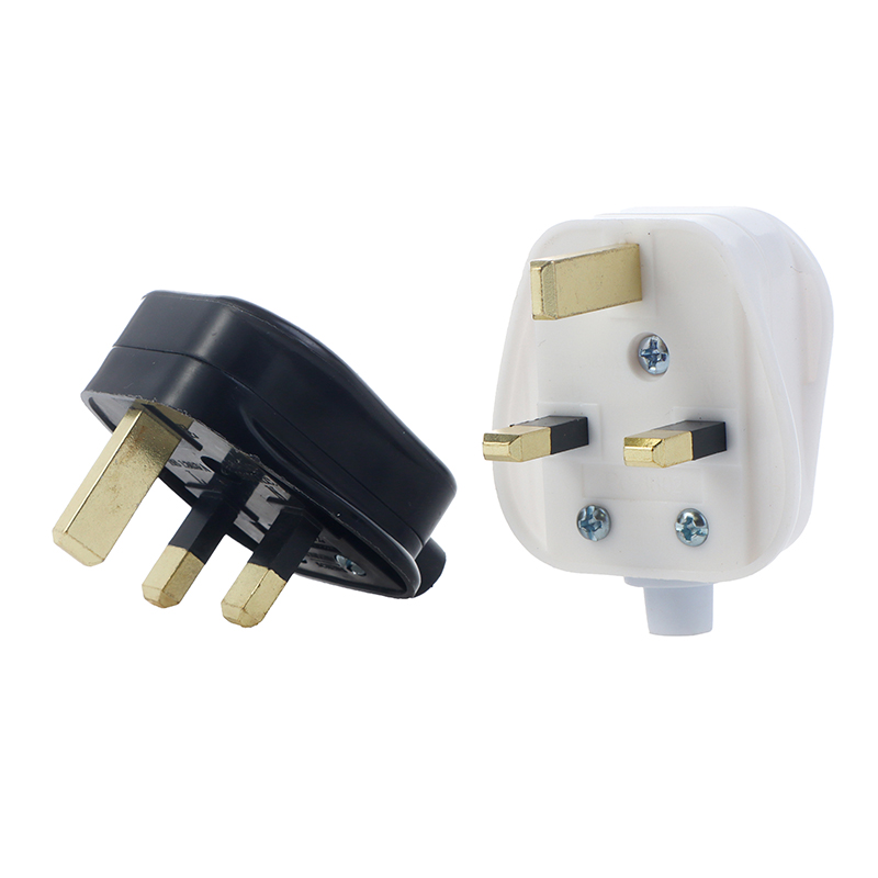 England Removable Power Plug Type G White Black 3 Pin UK Mains Plug 13A Appliance Assembly Power Cord Fuse Wiring Connector