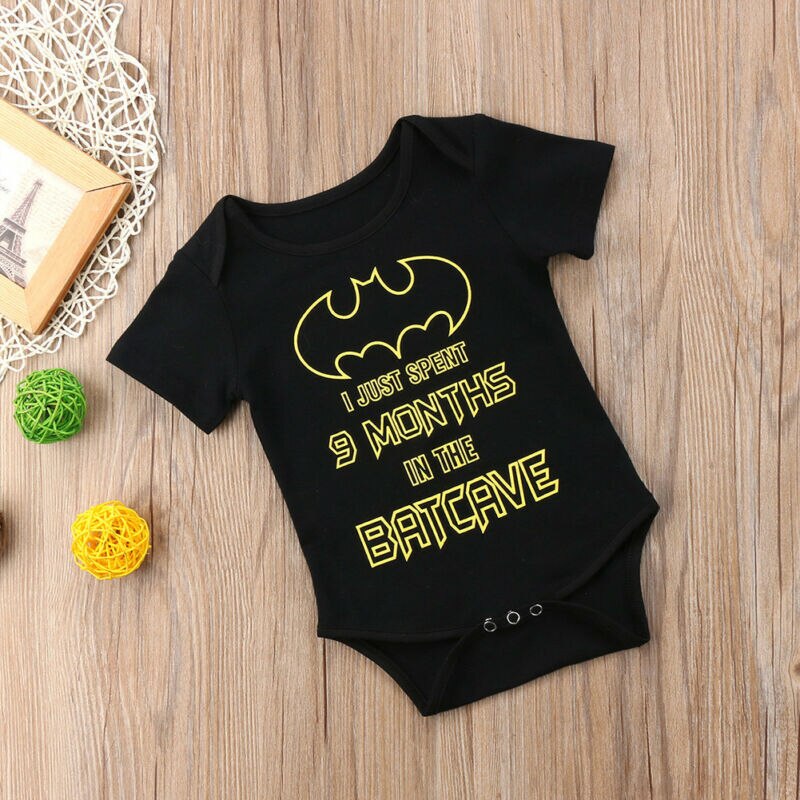 pudcoco born Infant Baby Boy Girl Kids Short Sleeve Letter Printed Romper Jumpsuit Cotton Bodysuit Clothes
