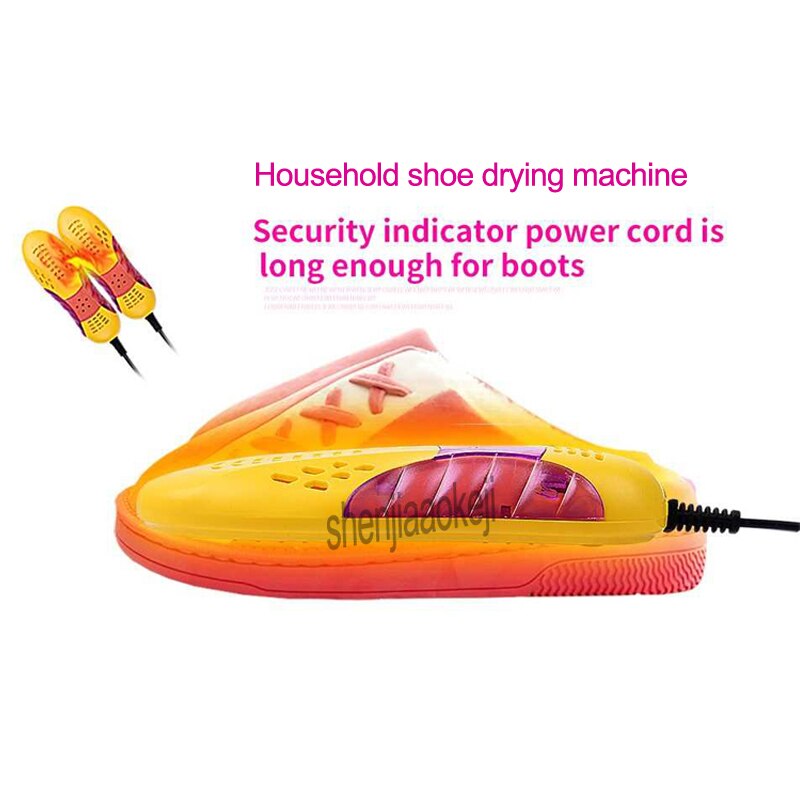 Bærbar sko tørretumbler ultraviolet sko sterilisator lys husholdnings sko tørring maskine til sko boot tørretumbler 220v (50hz/60hz) 10w