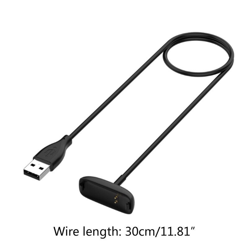 2021 nuovo cavo di ricarica USB Repalacement da 100cm per accessori per caricabatterie da polso fitbit-inspire 2 Smart Watch: 30cm