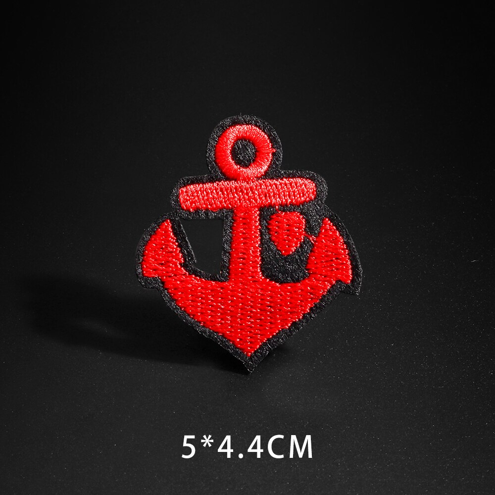 Piratenschip Badges Zeilen Serie Patches Voor Kleding Ijzer Op Anker Geborduurde Applique Badges Diy Kleding Accessoire: N5-BT4587