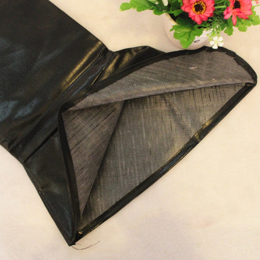 Christmas Santa Claus Costume Boots with Faux Fur Props Lighten Footwear Black