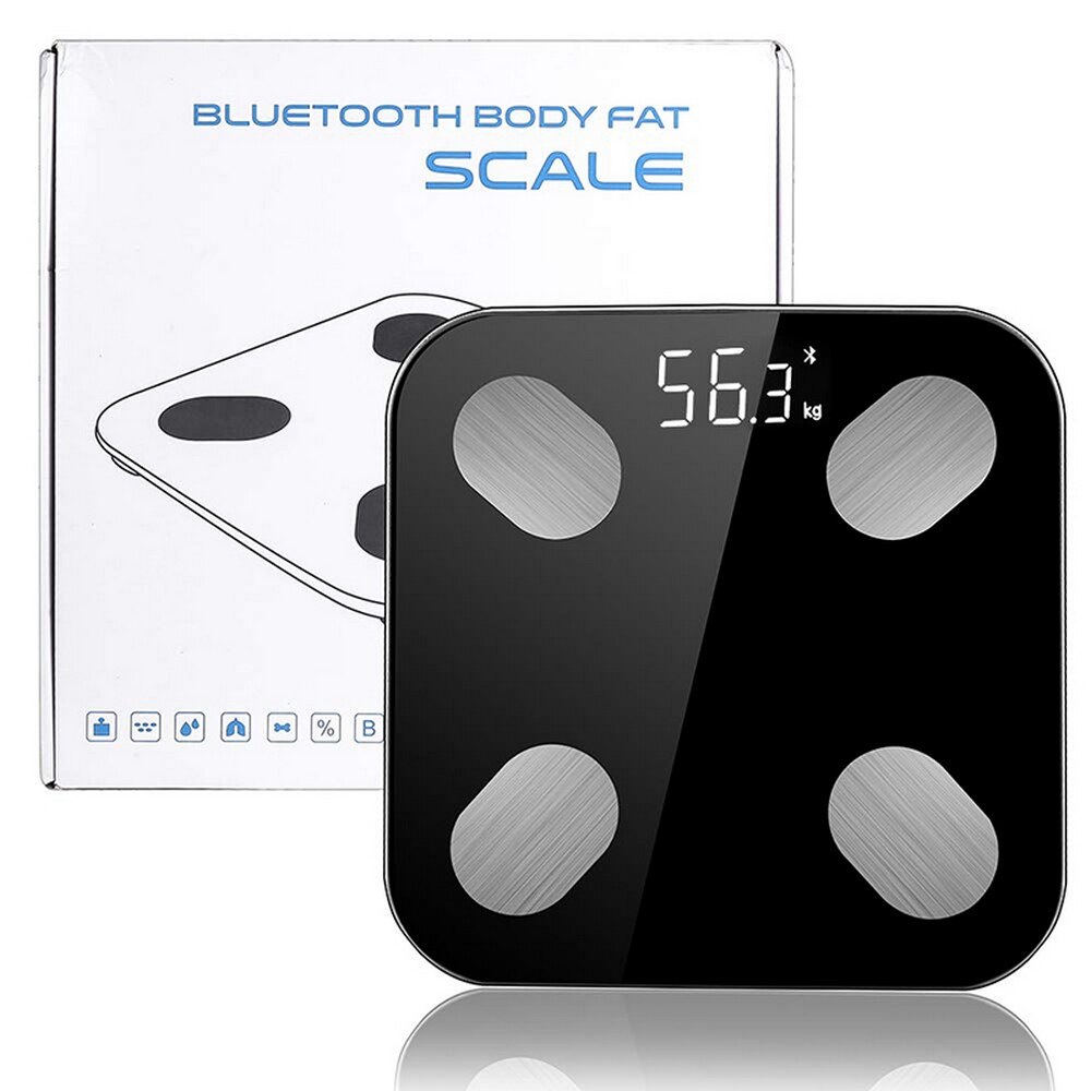 WIFI Body Fat Scale LCD Display Electronic Steelyard Weight BMI Muscle Visceral Body Scales Toughened Glass Accurate Scales