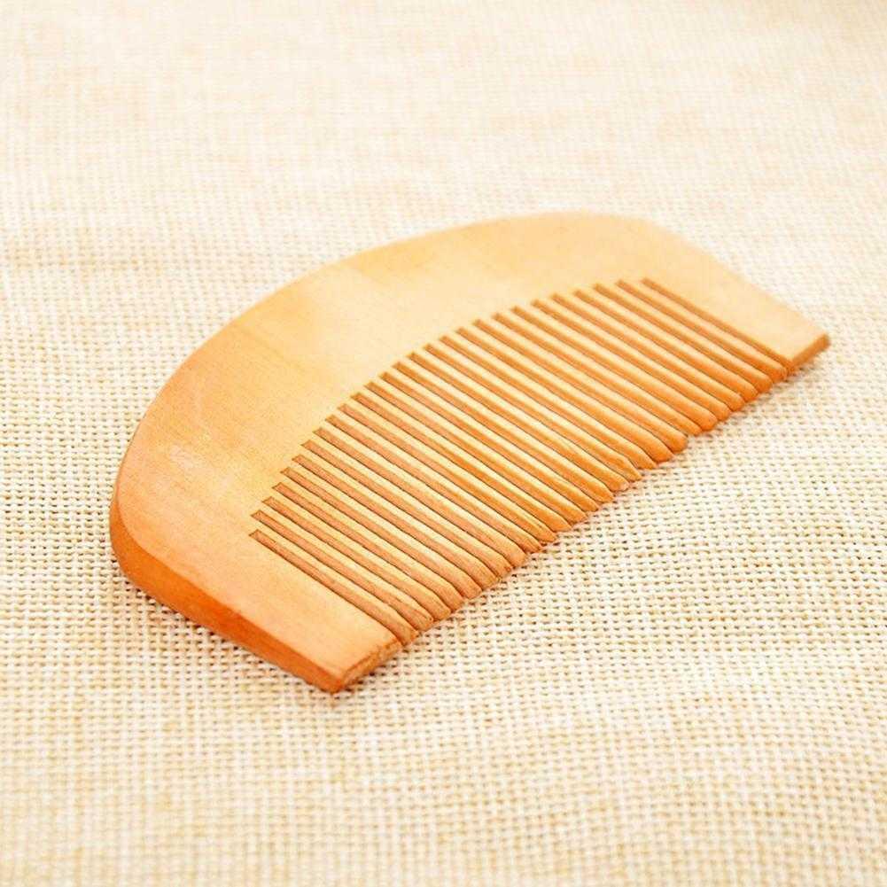 1 Pcs Natuurlijke Walnoot Hout Kam Verdikte Zachte Tand Beaut Baard Tanden Anti-Statische Kam Hoofd Close Houten Haar care Massage Y3W0: Default Title