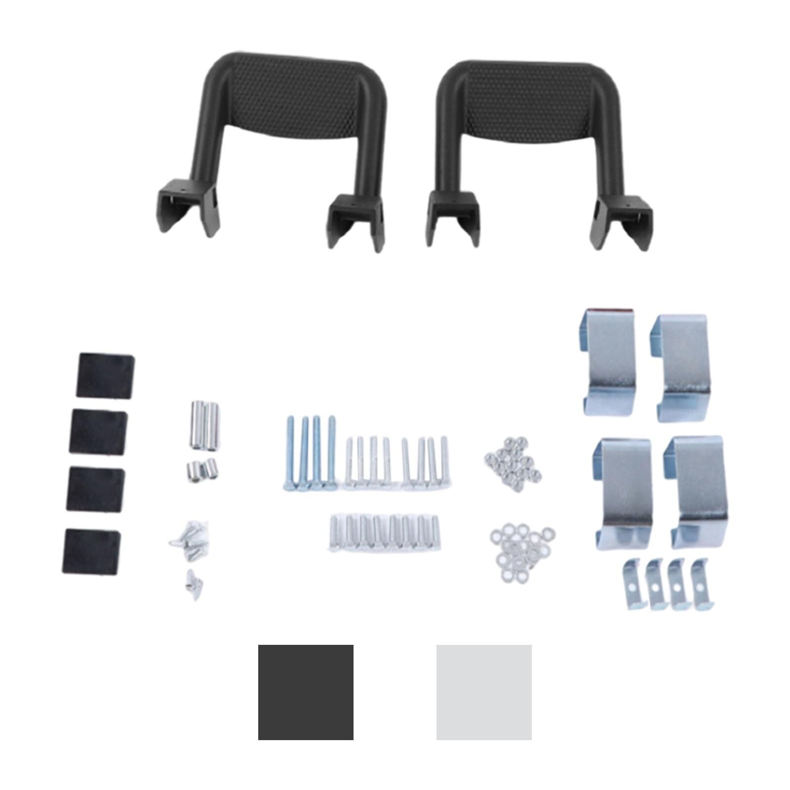 2x SUV Truck Side Steps Bar Aluminum Powder-Coated Fit for Cars