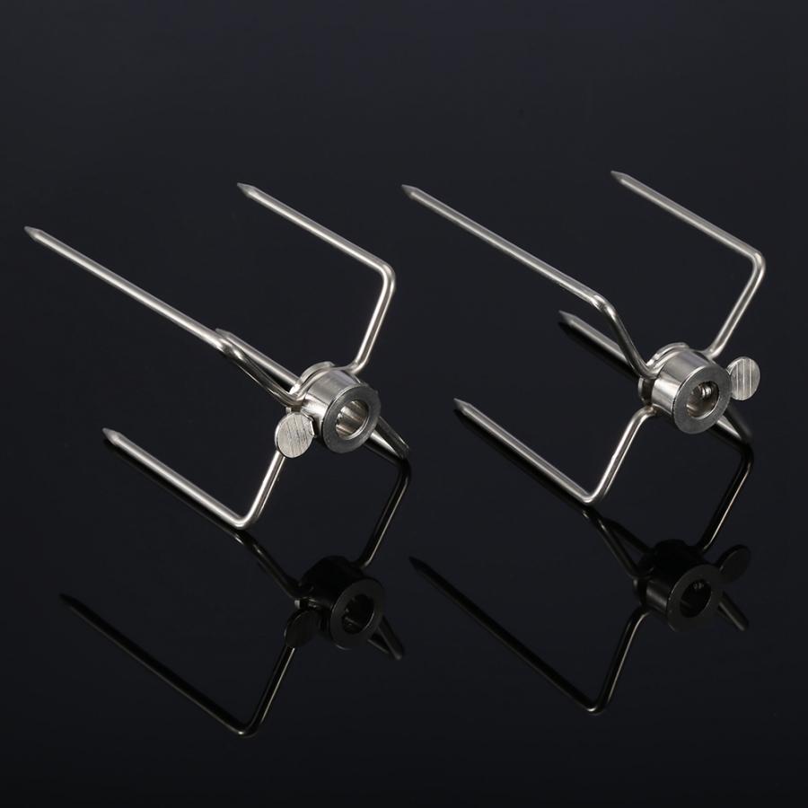 2 stuks multifunctionele roestvrijstalen barbecuevork, grillvork, braadspit, barbecuegereedschap voor de keuken