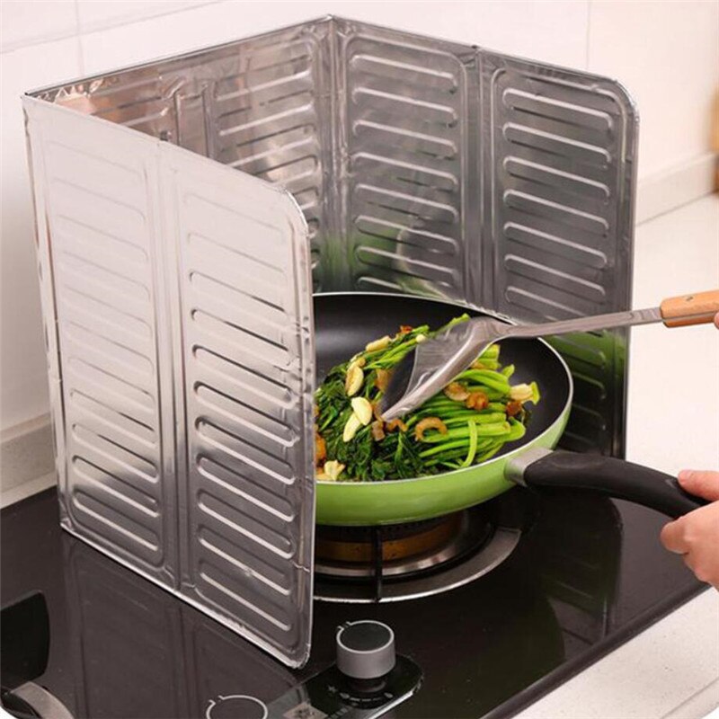Oil Splatter Screens Aluminium 1 Piece Gas Stove Splash Proof Gadgets Kitchen Cooking Tools