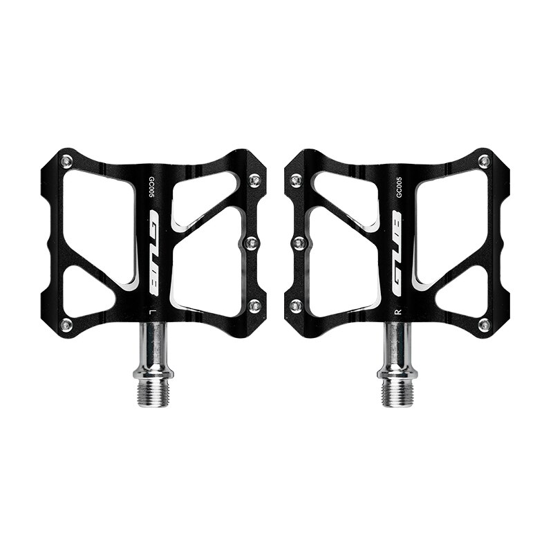GUB-Pedales de plataforma plana, de aluminio, con eje cromado, para bicicletas de montaña y carretera, Pedales Ultraligeros para ciclismo GC005