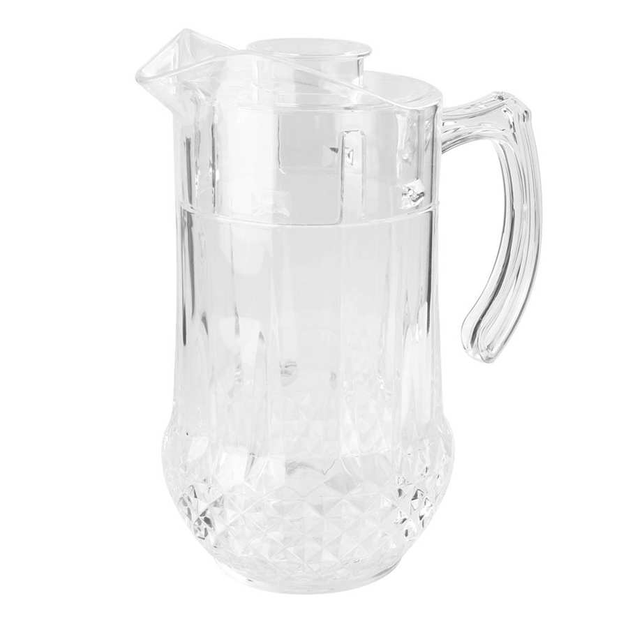 1300ml Acrylic Cold Water Jug Draft Beer Pot Duckbill Kettle with Lid for KTV Bar Hotel Household Water Pot