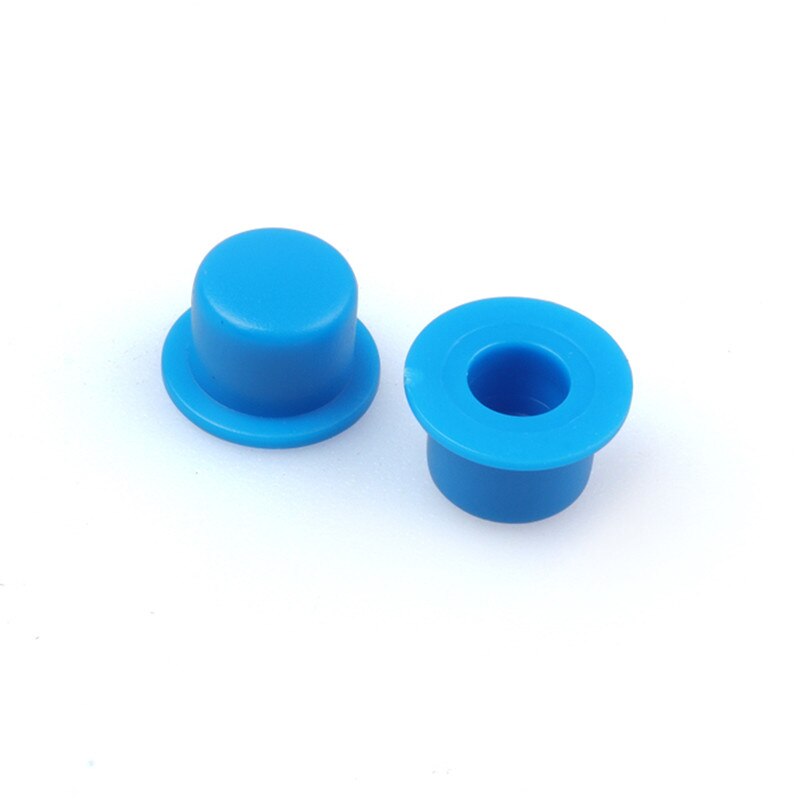 Interruptor táctil A101 de 6x6 pulgadas, pulsador redondo, tamaño de la tapa de la llave, diámetro de 100mm x altura de 5,5mm, diámetro interior de 4,5/3,1 MM, 3,4 unidades: blue