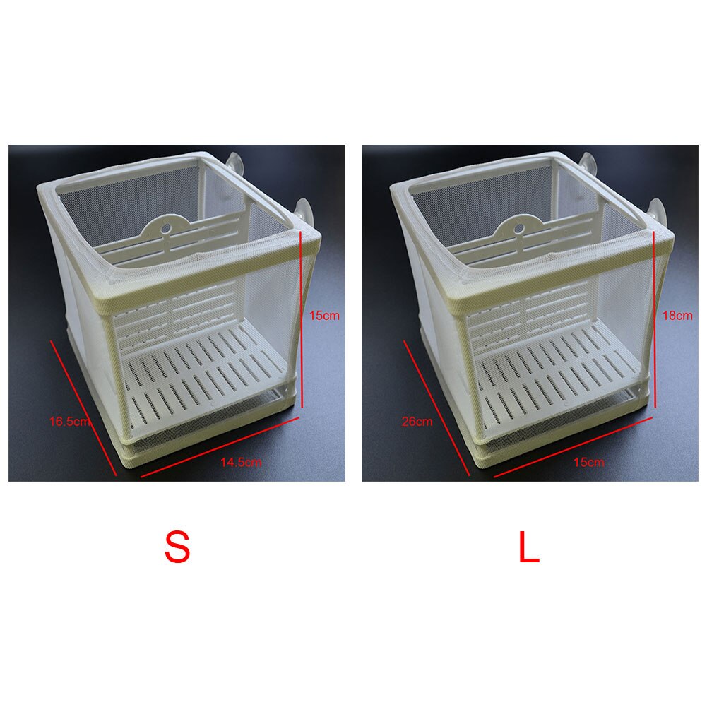 Aquarium Fish Tank Guppy Breeding Breeder Baby Fry Net Trap Box Hatchery