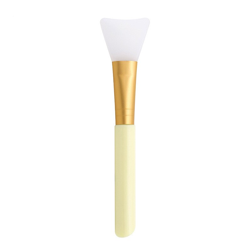 3 pièces Silicone masque Facial brosse, masque beauté outil Silicone souple visage boue masque applicateur bricolage beauté maquillage brosses: yellow
