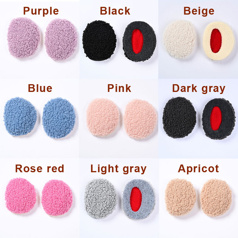 1Pair Bandless Ear Muffs Winter Thick Warm Fleece Ear Muffs Ear Covers Women Men Ourdoor Cold Weather Windproof Ear Warmer