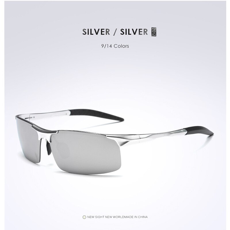 Aluminium Mannen Gepolariseerde Zonnebril Mannelijke Spiegel Rijden zonnebril Mannen gafas retro de sol masculino