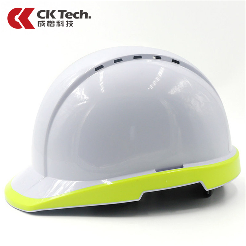 CK Tech.Safety Helmet Fluorescent Hard Hat Construction Work Cap Protective Helmets Breathable Labor Engineering Rescue Helmet
