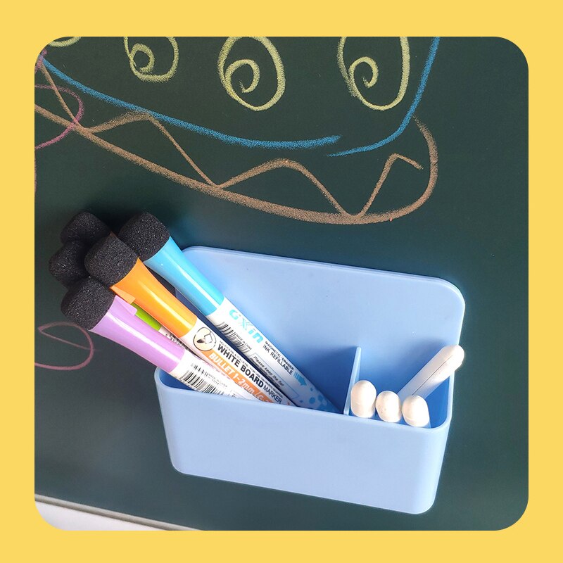 Magnetische Kühlschrank Lagerung Kasten Dosen Marker Bleistift Stift Halfter Schreibtisch Veranstalter Lagerung Zubehör Magnet Kunststoff Büro Schule Liefert