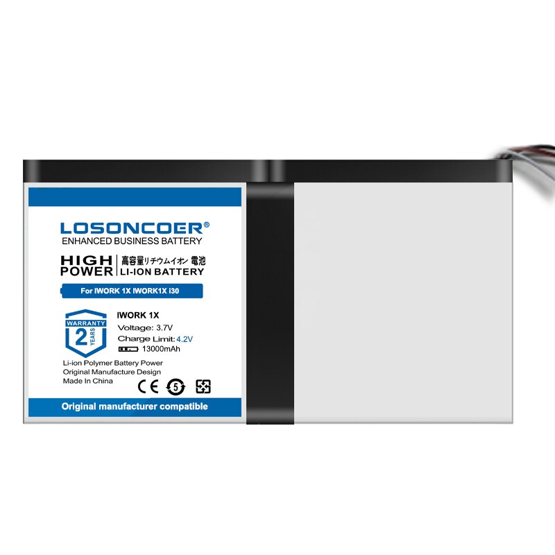 100% Original LOSONCOER 13000mAh Tablet Battery For Cube IWORK 1X IWORK1X i30