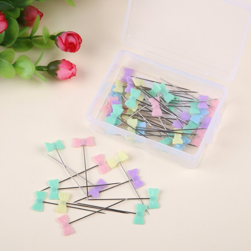 Lmdz 50/100 Pcs/Box Positionering Naald Patchwork Pinnen Naaien Marker Naald Spelden Diy Handgemaakte Diy Naaien Accessoires