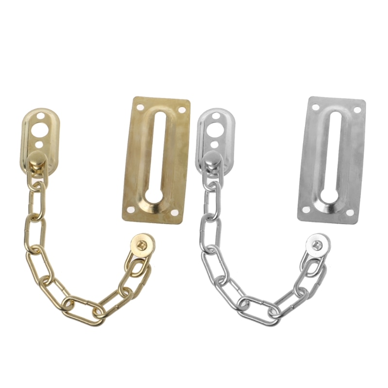 Safety Sliding Chain Door Guard Polished Chrome Hotel Office Security Bolt Locks