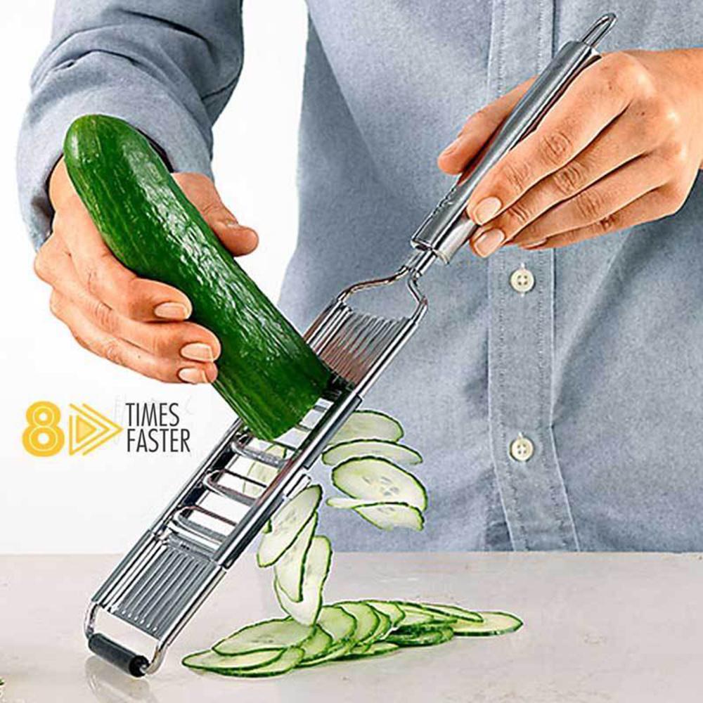 Keuken Mandoline Slicer Rvs Multi Blade Adjutsable Peeler Voor Fruit En Groenten Keuken Accessoires Snelle Delive
