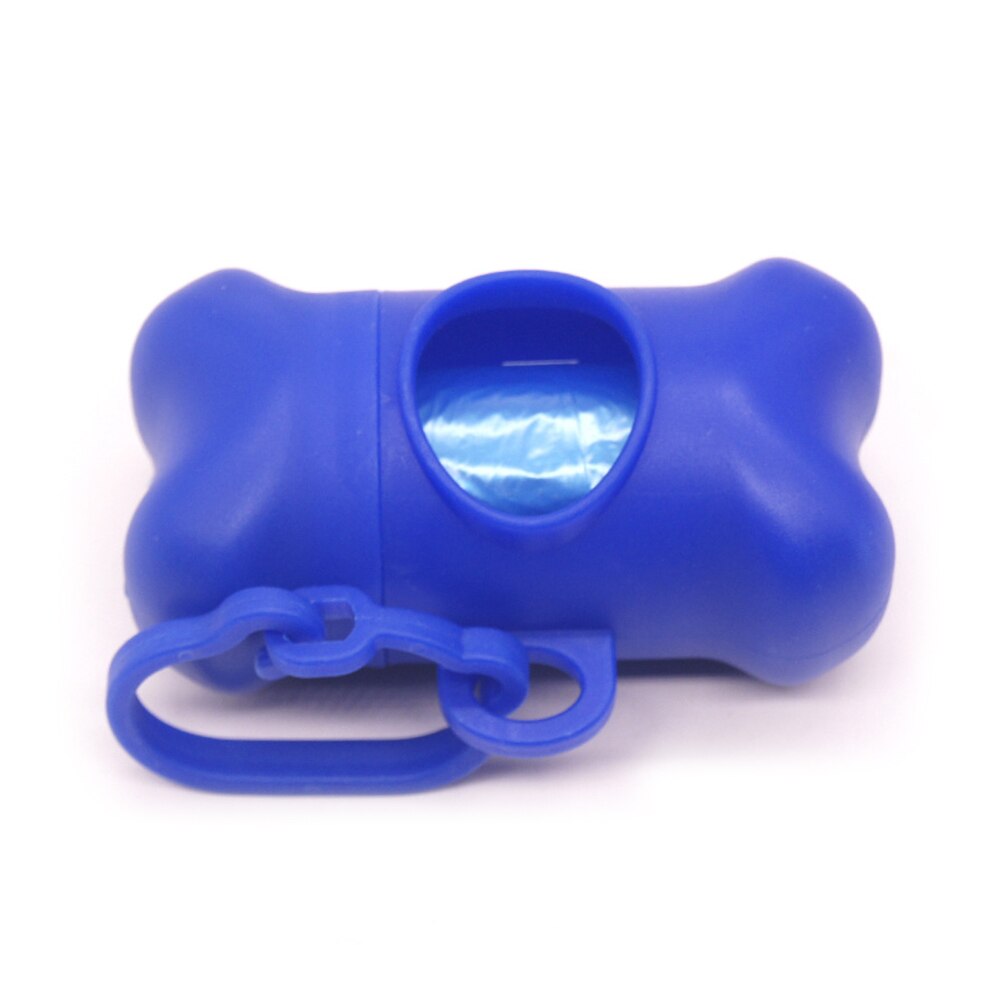 Pet Waste Bag Dispenser For Dog Waste Bag Holder - Plastic Garbage Bag Dispenser Carrier Case，Dog Pet 10 Roll Waste Poop Bags: blue